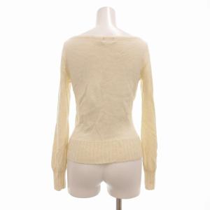 BURBERRY BLUE LABEL セーター ニット プルオーバー カシミヤ混 ボートネック 38 S アイボリー