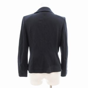 ARMANI COLLEZIONI テーラードジャケット ブレザー リボン ノッチドラペル 40 M 紺 ネイビー