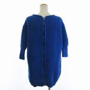 Acne Studios ワンピース ひざ丈 七分袖 バックファスナー コットン 青 ブルー XS GY19