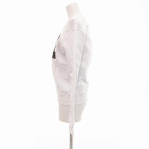 MSGM タグ付き スウェット トレーナー ボックスロゴ プリント XS 白 ホワイト 2841MDM96