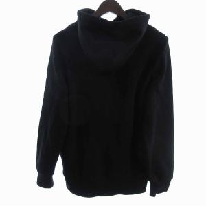 DIESEL パーカー 長袖 プルオーバー ロゴ コットン 黒 ブラック XS GY19