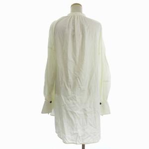 ENFOLD ソメロス SOMELOSツイルオーバーロングシャツ 長袖 コットン 300EA330-1430 白 ホワイト 38 M位 GY19