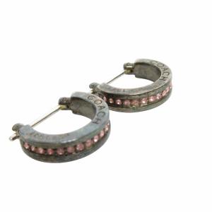 COACH フープピアス ライトストーン 925 シルバー 総重量 4.7g アクセサリー AA