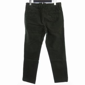 INCOTEX パンツ スラックス ロング テーパード コットン 1ST603 緑 カーキ