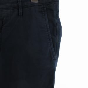 INCOTEX パンツ スラックス ロング テーパード コットン 紺 ネイビー 30