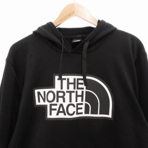 THE NORTH FACE パーカー フーディー トレーナー ロゴプリント L 黒 ブラック
