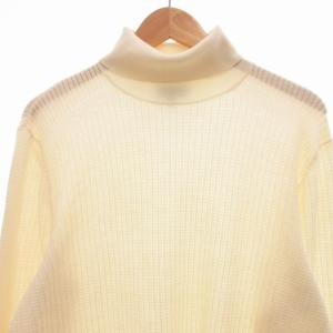 Theory ニット セーター タートルネック ウール 長袖 L ベージュ