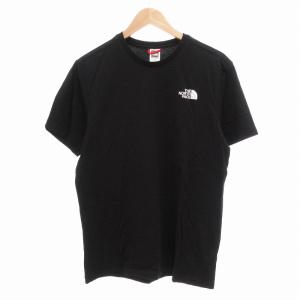 Tシャツ カットソー 半袖 ロゴ バックプリント M 黒 ブラック