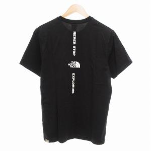 THE NORTH FACE Tシャツ カットソー 半袖 ロゴ バックプリント M 黒 ブラック