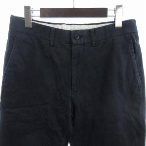 COMME des GARCONS HOMME チノパンツ ロング コットン 無地 ジッパーフライ 紺 ネイビー XS