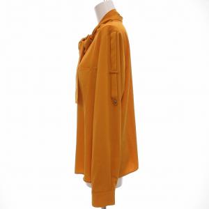VIVIENNE TAM ボウタイ ブラウス シャツ 長袖 1 黄 イエロー