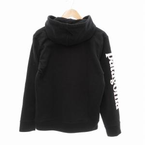 Patagonia Text Logo Uprisal Hoody パーカーフーディー 袖プリント 裏起毛 S 黒 ブラック STY39566FA19