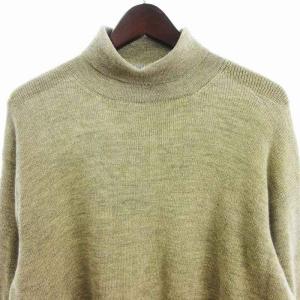 COMME des GARCONS HOMME PLUS セーター ニット 長袖 タートルネック ウール ラメ ゴールドカラー