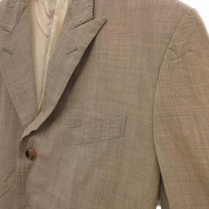 COMME des GARCONS HOMME PLUS テーラードジャケット シングル 背抜き S ベージュ AD1991