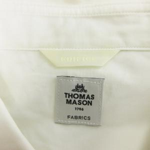 EDIFICE 23AW トーマスメイソン オーバーサイズ レギュラーカラー シャツ 白 ホワイト L GY04