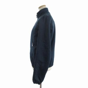 PRADA SPORT ブルゾン ナイロンジャケット 中綿 ジップアップ ロゴ ラバー 紺 ネイビー 38 GY11 AA