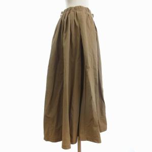 GRAMiCCi タグ付き スカート ロング ギャザー ナイロン GLSK-21S1740 ベージュ F