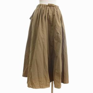 GRAMiCCi タグ付き スカート ロング ギャザー ナイロン GLSK-21S1740 ベージュ F
