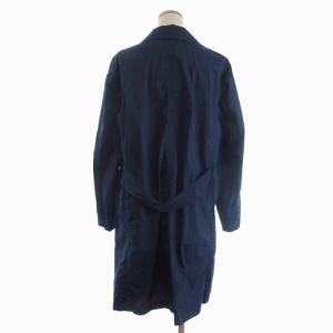 DANTON NYLON TAFFETAコート ひざ丈 長袖 JD-8642 紺 ネイビー 34 S位