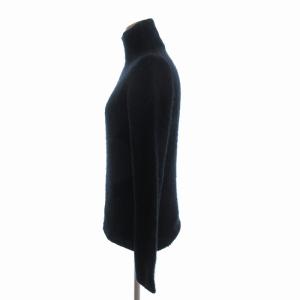 GUCCI ニット セーター 長袖 ハイネック カシミヤ混 無地 237-0679-8902 黒 ブラック S