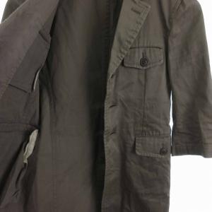 COMME des GARCONS COMME des GARCONS 2010年製 コート ひざ丈 七分袖 RG-J049 コットン グレー XS