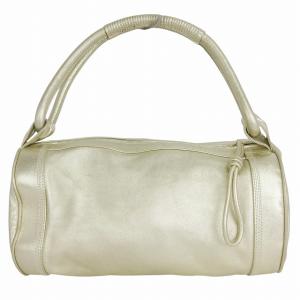LOEWE アナグラム ミニボストンバッグ シルバーカラー