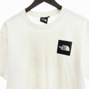 THE NORTH FACE Tシャツ カットソー 半袖 バックプリント コットン 白 ホワイト L GY18