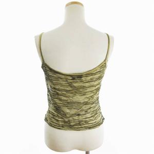 MISSONI キャミ タンクトップ 総柄 黄色系 イエロー系 44 L相当 GY18