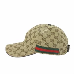 GUCCI GGキャンバス ベースボールキャップ 200035 ベージュ