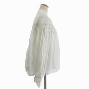 Scye シャツ ブラウス 長袖 麻 1218-31065 白 ホワイト 38 M位