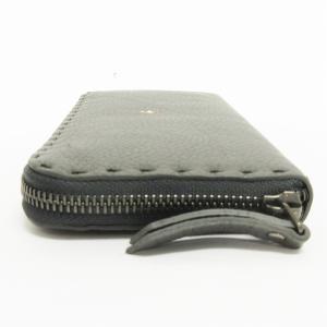 HENRY BEGUELIN 長財布 ウォレット お札入れ 小銭入れ 刺繍 レザー グレー 小物