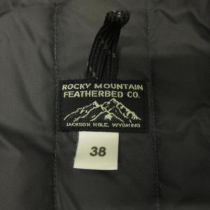 Rocky Mountain FeatherBed ウールサージインナー ダウンベスト キルティング 450-502-18 38 M グレー