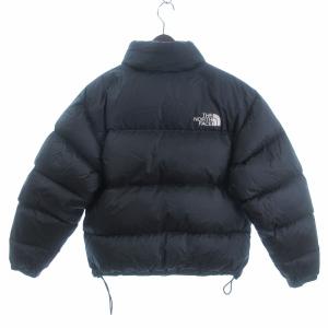 THE NORTH FACE RETRO NUPTSE JACKET ダウンジャケット フード収納 ロゴ 刺繍 ジップアップ NF0A3C8D 黒 ブラック