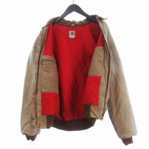Carhartt ブルゾン ジャンパー 中綿 ジップアップ 裏地キルティング ベージュ AA