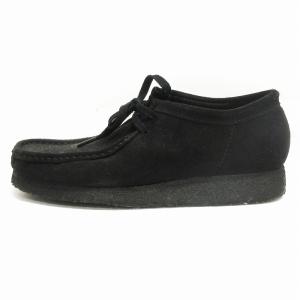 Clarks ワラビー ブーツ シューズ スエード 261555197080 黒 ブラック 26.5cm