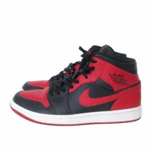 AirJordan 1 Mid Bred スニーカー 554724-074 レッド US8.5