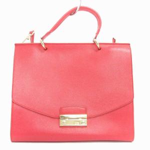 ハンドバッグ ショルダーバッグ 2WAY レザー 赤 レッド 鞄