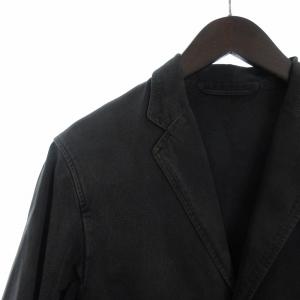 COMOLI コットンツイルジャケット シングル 3B 無地 フロントボタン L03-01005 ダークグレー 1