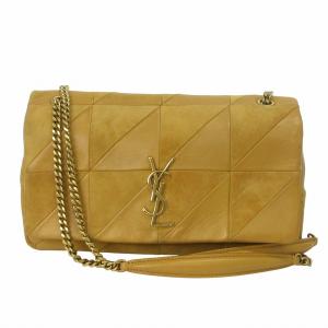 ショルダーバッグ チェーン YSLロゴ  ブラウン