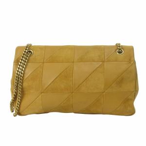 SAINT LAURENT PARIS ショルダーバッグ チェーン YSLロゴ  ブラウン