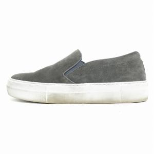 SUNNY スリッポン スニーカー シューズ スエード 40 グレー イタリア製