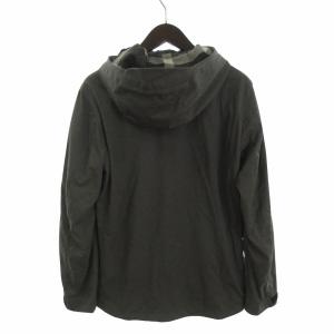 BLACK LABEL CRESTBRIDGE ナイロンジャケット フード ジップアップ ワンポイント 51F01-400-06 グレー M