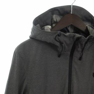 BLACK LABEL CRESTBRIDGE ナイロンジャケット フード ジップアップ ワンポイント 51F01-400-06 グレー M
