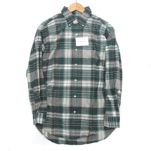 ラルフローレン シャツ 長袖 チェック ボタンダウン グリーン M