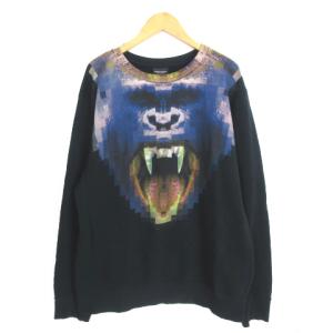 LIULLAILLACO CREW ユヤイヤコ クルーネック スウェット プルオーバー グラフィック 黒 ブラック M