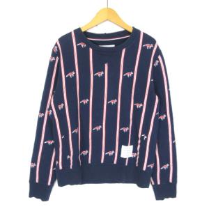 Fox Stripe Sweater スウェット トリコロール キツネ ネイビー 1