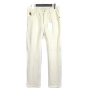 パンツ スラックス ウール スカル オフホワイト 白 M