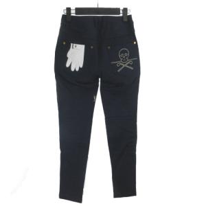 スキニーパンツ ゴルフウエア スカル グローブ インディゴ S