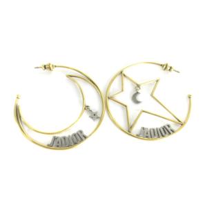 J'Adior ピアス スターフープピアス スタッドピアス アンティークゴールド