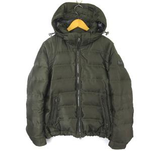 2WAYダウンジャケット ダウンベスト チェック カーキ